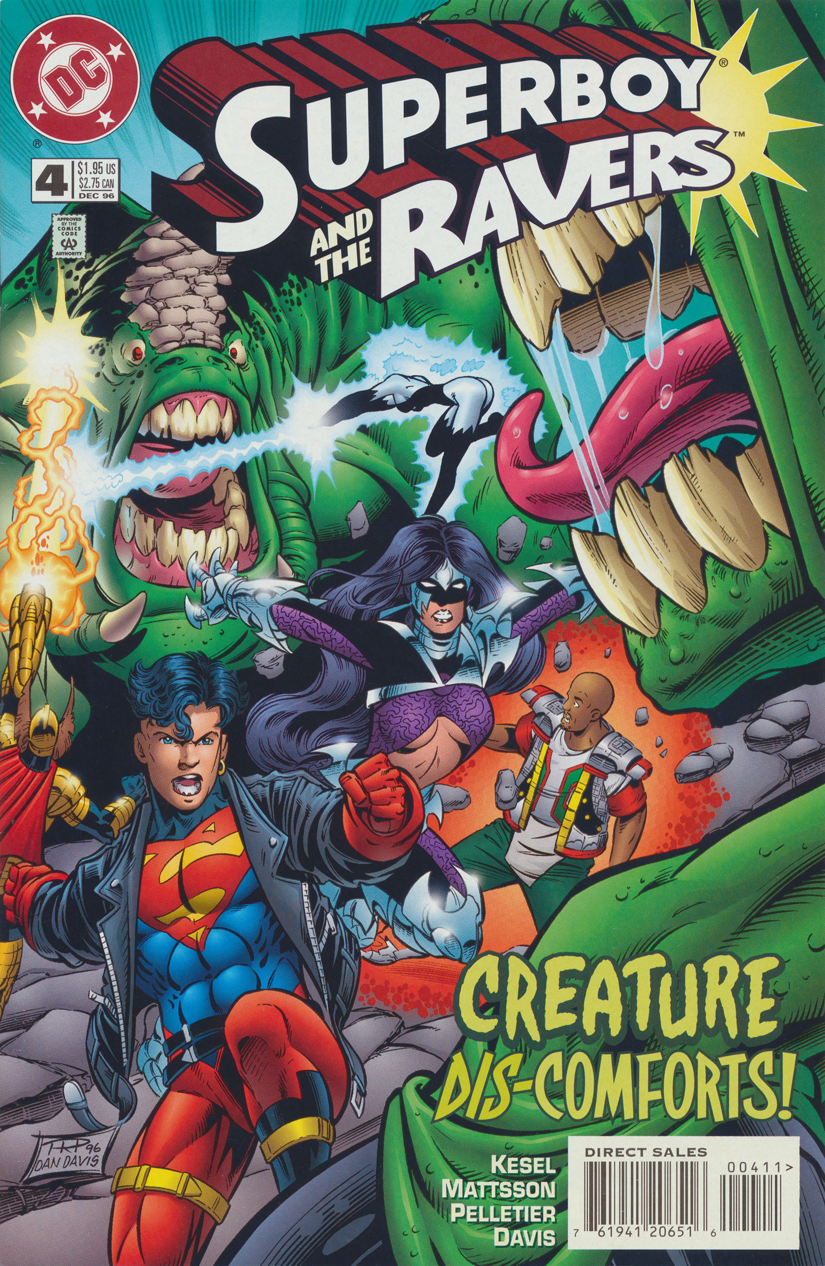 Superboy and the Ravers #4 cover