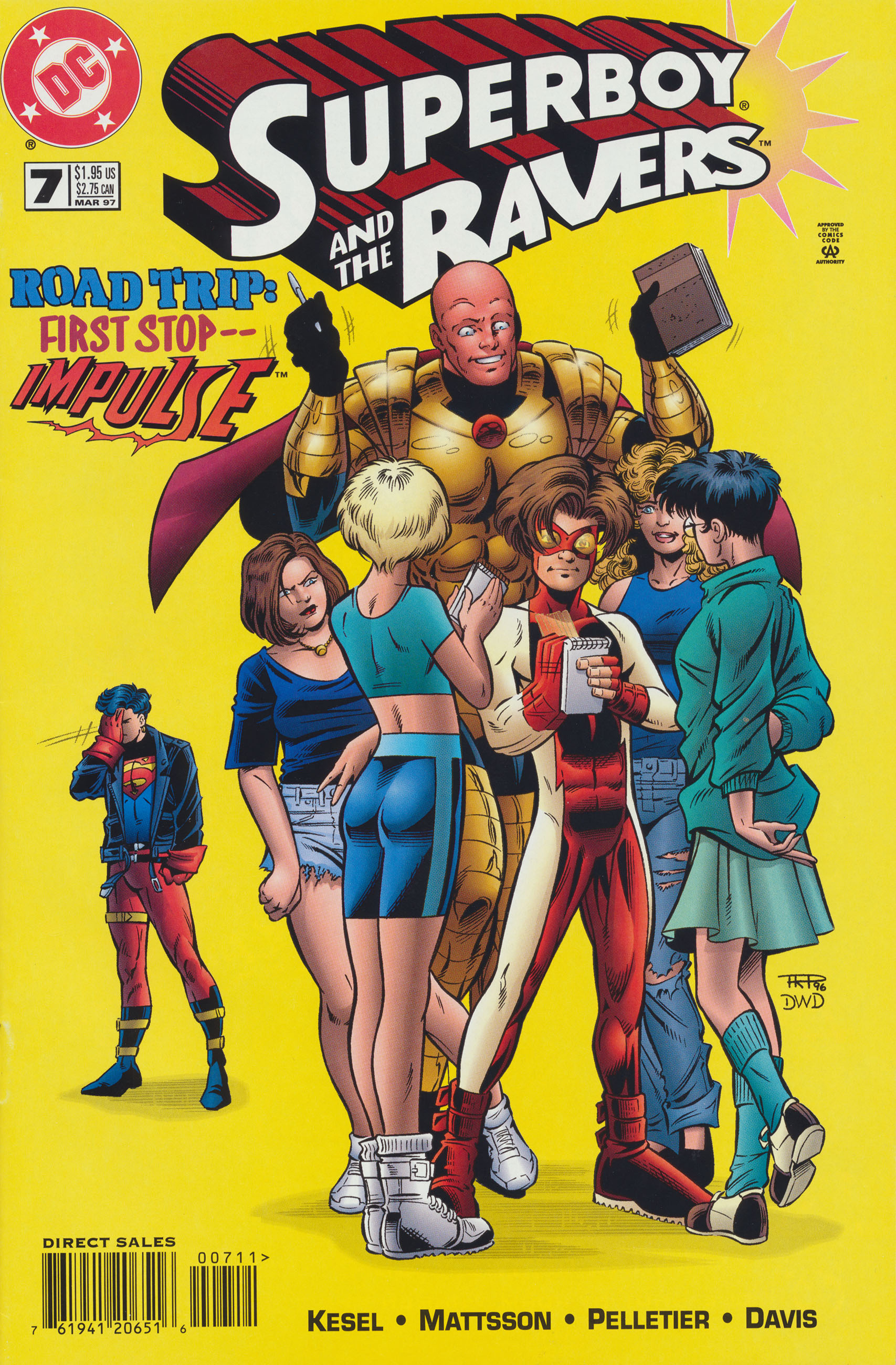 Superboy and the Ravers #7 cover