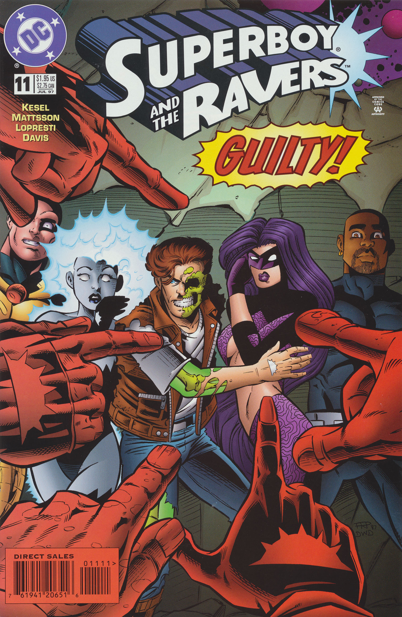 Superboy and the Ravers #11 cover