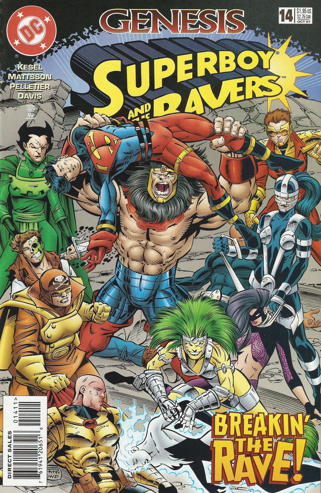 Superboy and the Ravers #14 cover