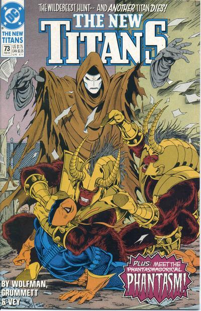 The New Titans #73 cover