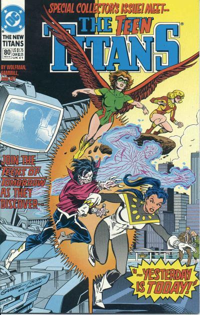 The New Titans #80 cover