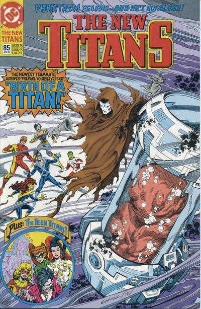 The New Titans #85 cover