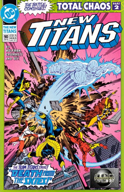 The New Titans #90 cover