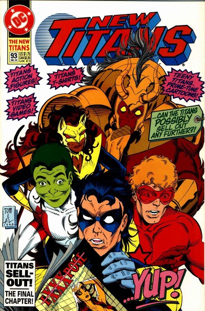 The New Titans #93 cover