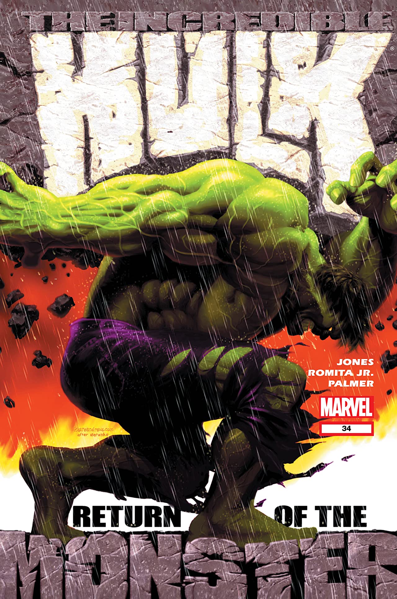 Incredible Hulk #34 cover