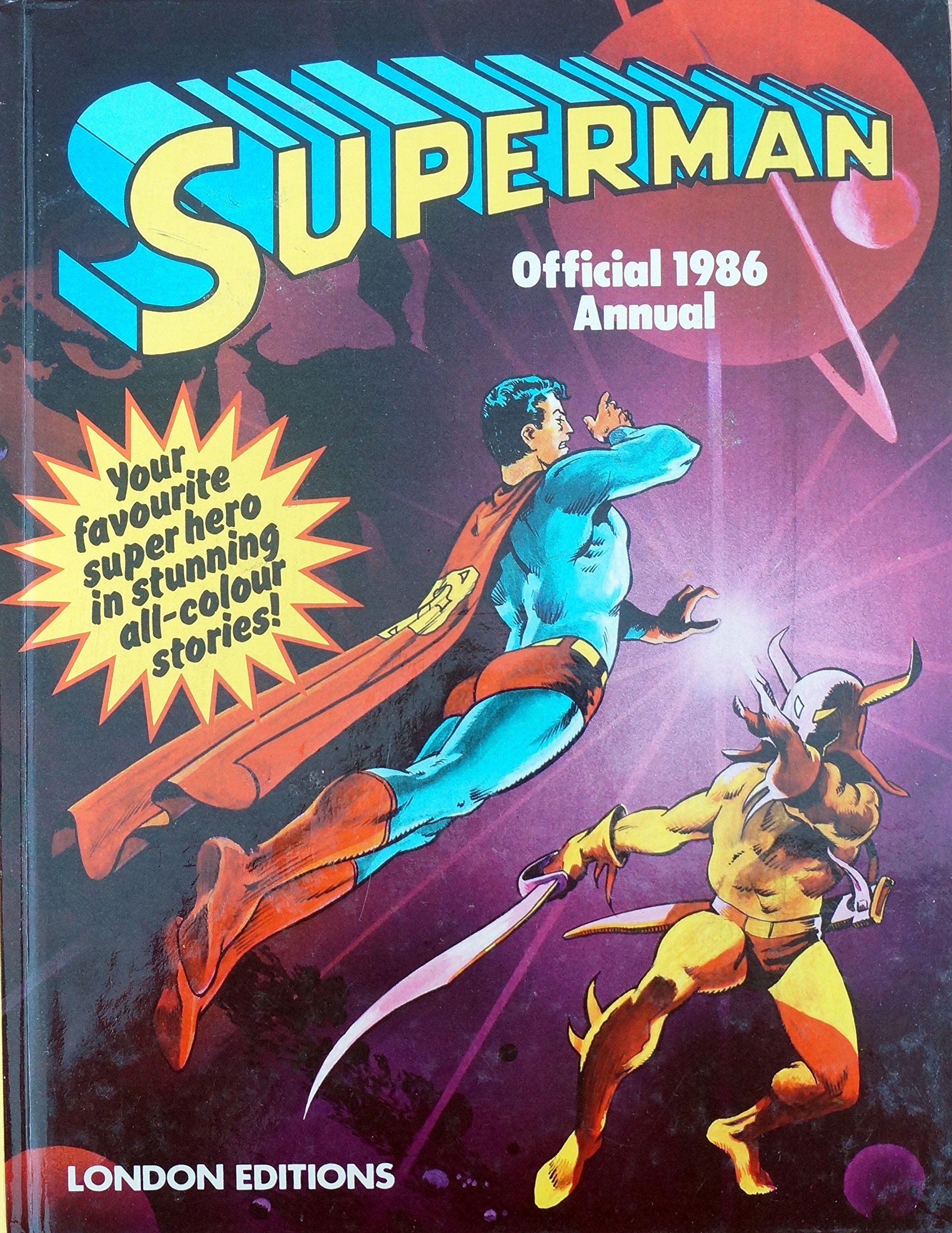 Superman Official Annual #1986 cover