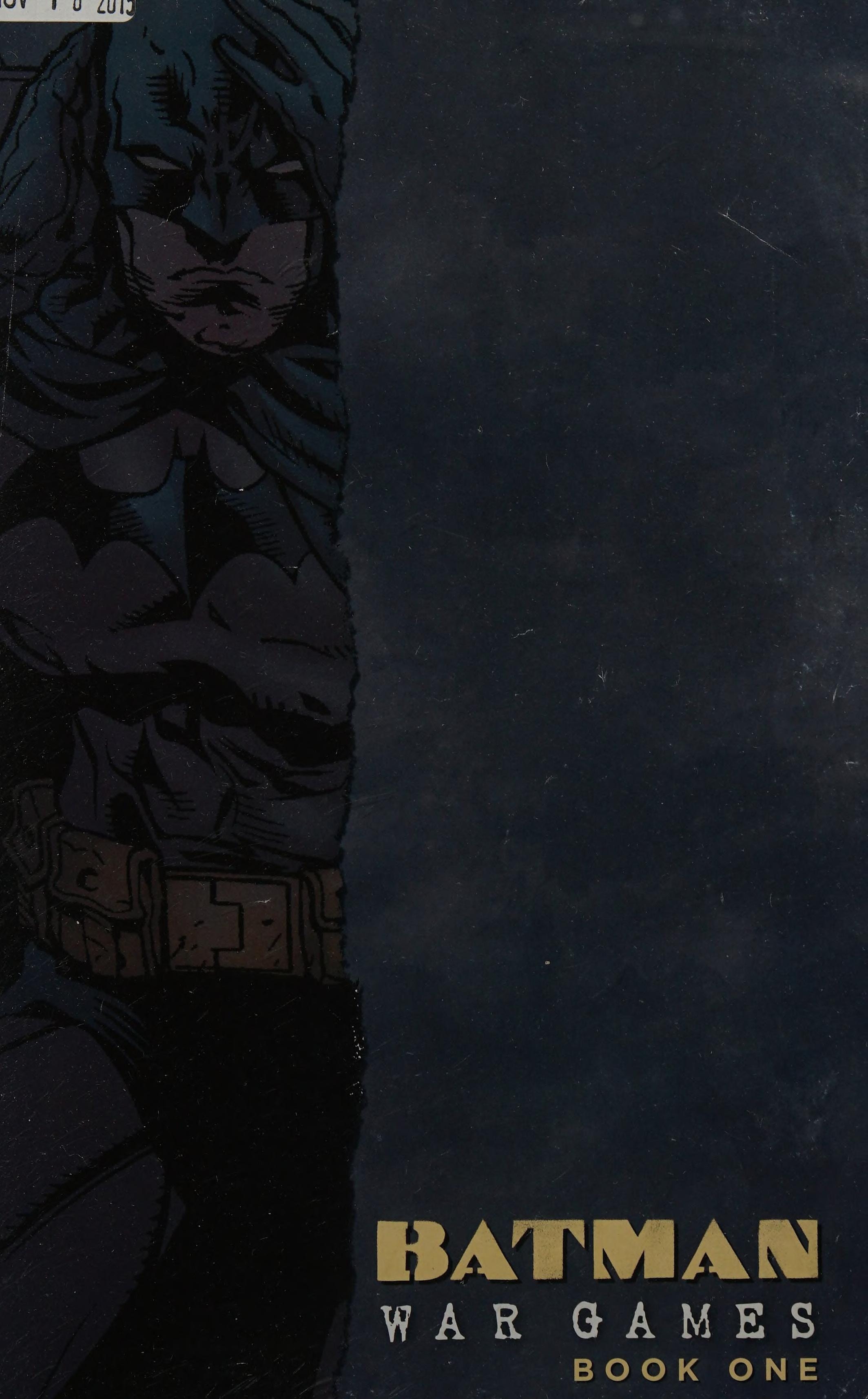 Batman: War Games #1 cover