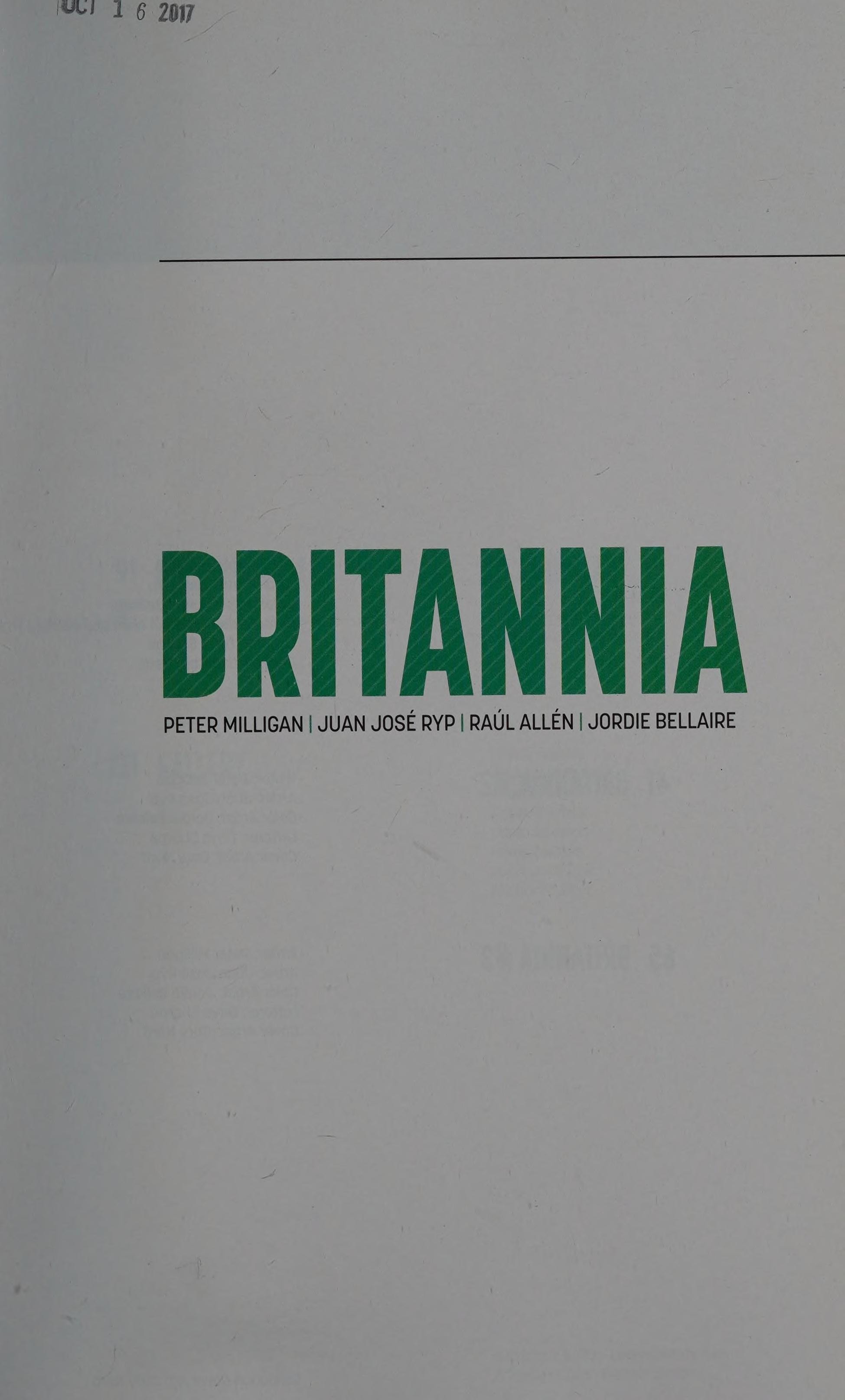 Britannia #[nn] cover