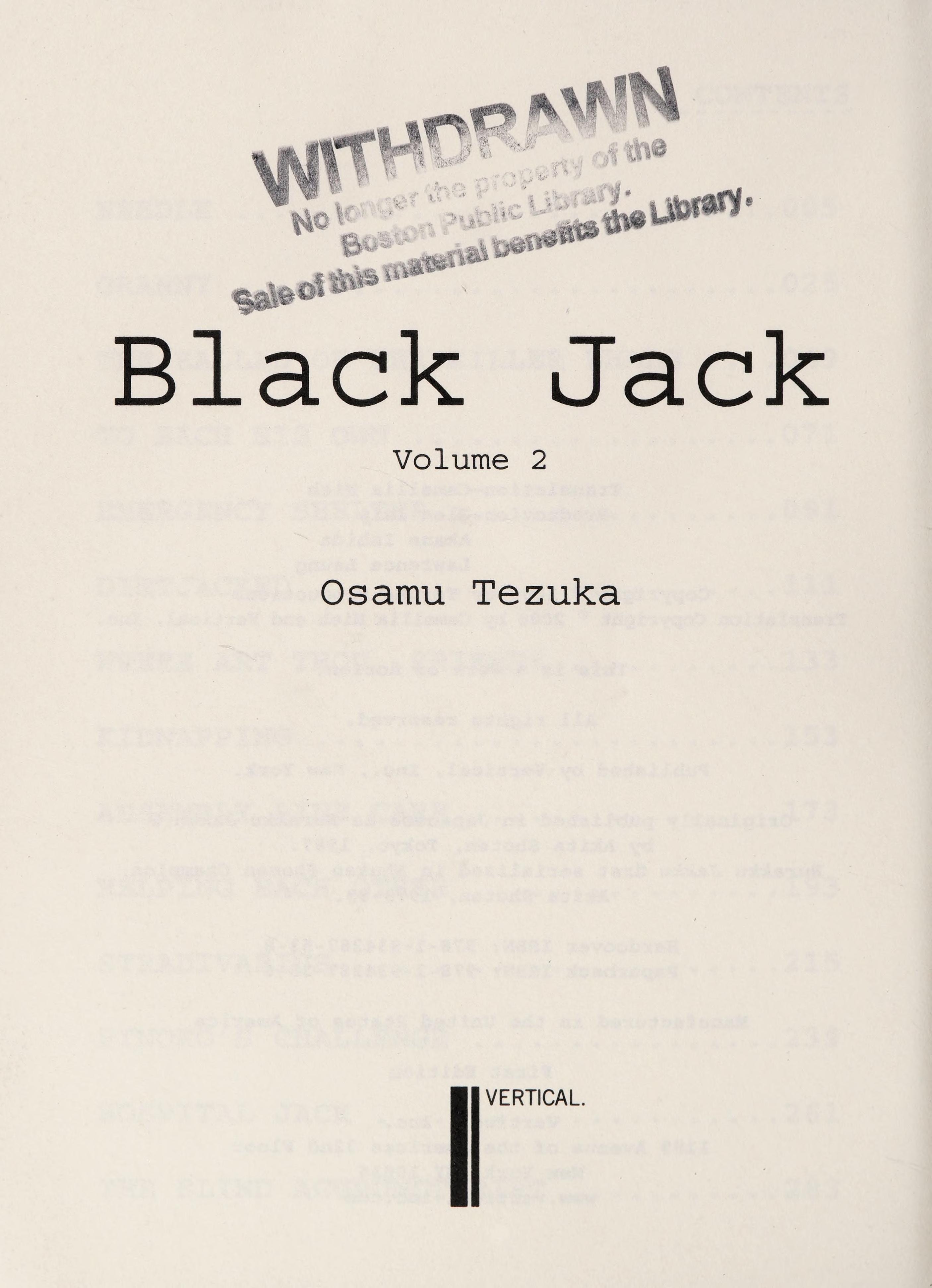 Black Jack #2 cover