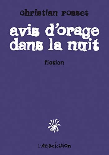 Avis d'orage dans la nuit