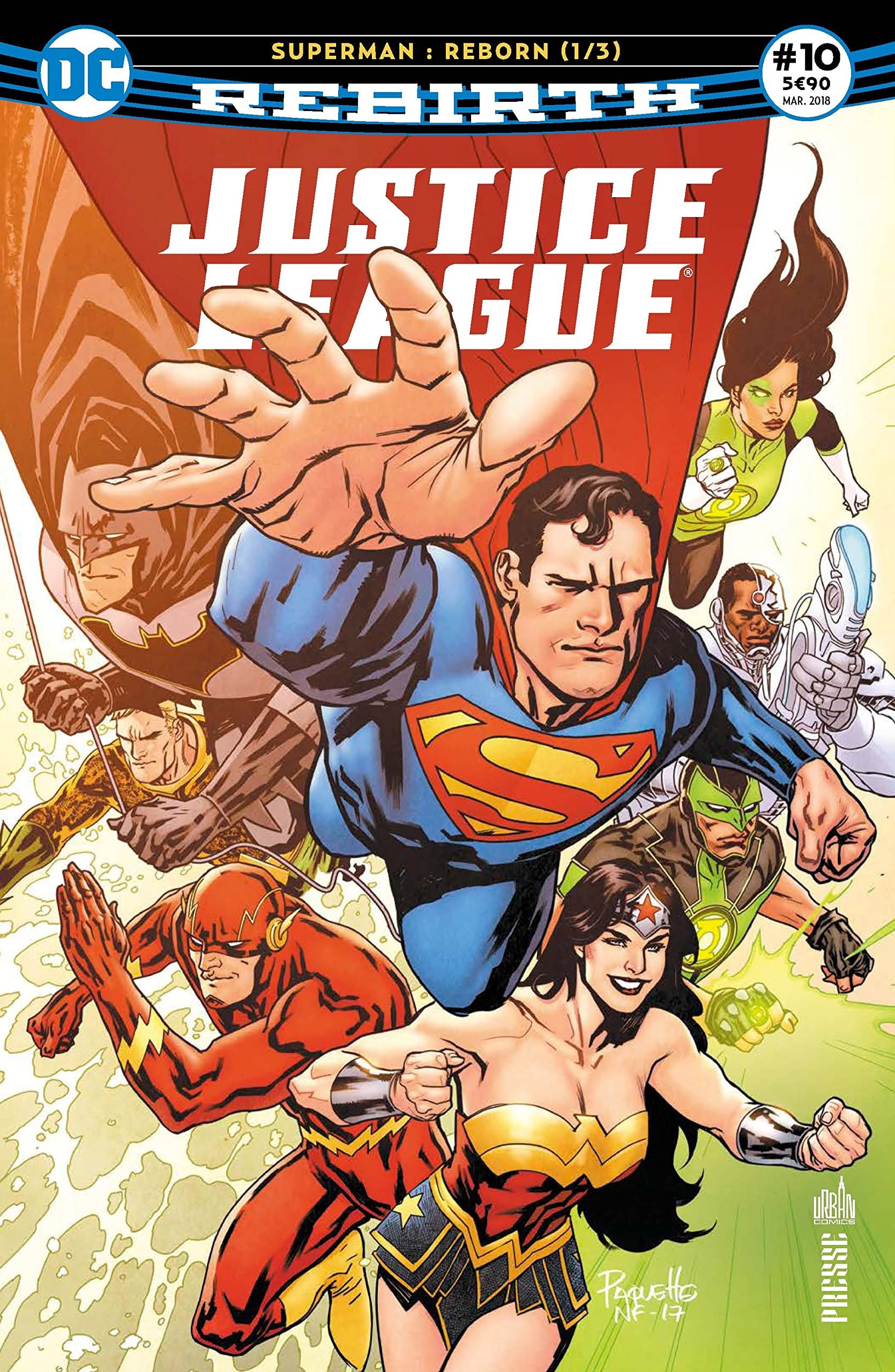 Justice League Rebirth #10 cover