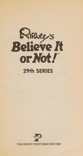 Ripley's Believe It or Not! #29