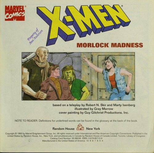 X-Men: Morlock Madness #[nn]