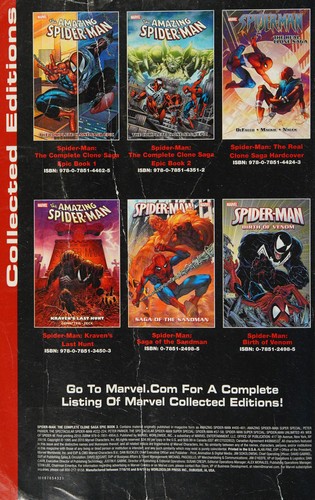 Spider-Man: The Complete Clone Saga Epic #3 cover