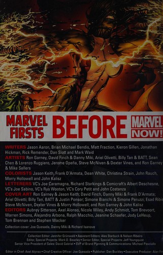 Marvel Firsts: Before Marvel Now! #[nn] cover