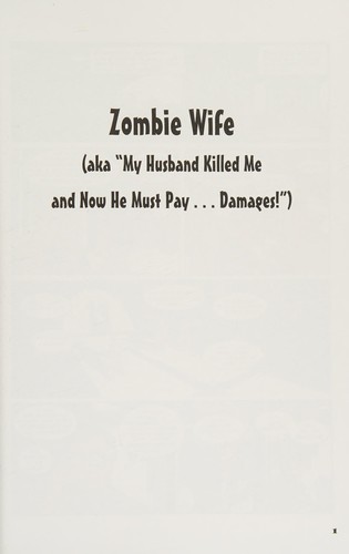 Zombie Wife and Other Tales of Supernatural Law #[nn]