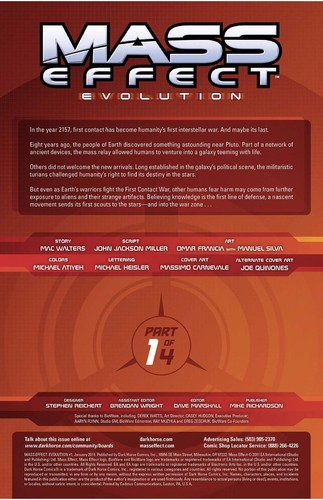 Mass Effect: Evolution #2 cover