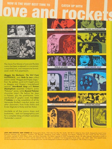 Love and Rockets: New Stories #2 cover