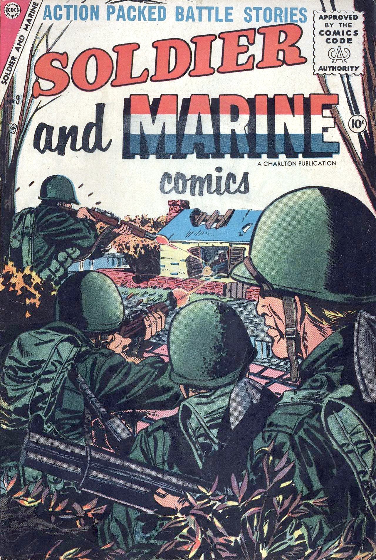 Soldier and Marine Comics #9 cover