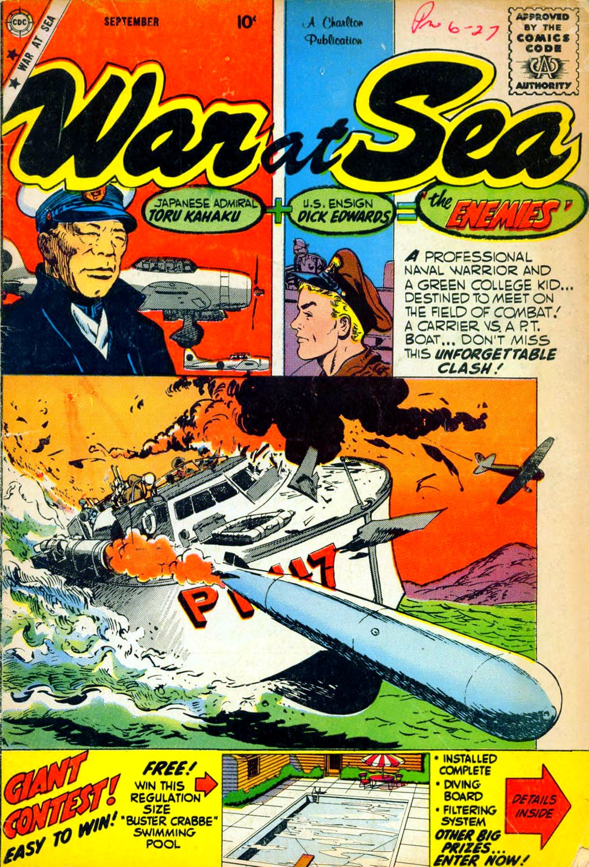 War at Sea #32 cover