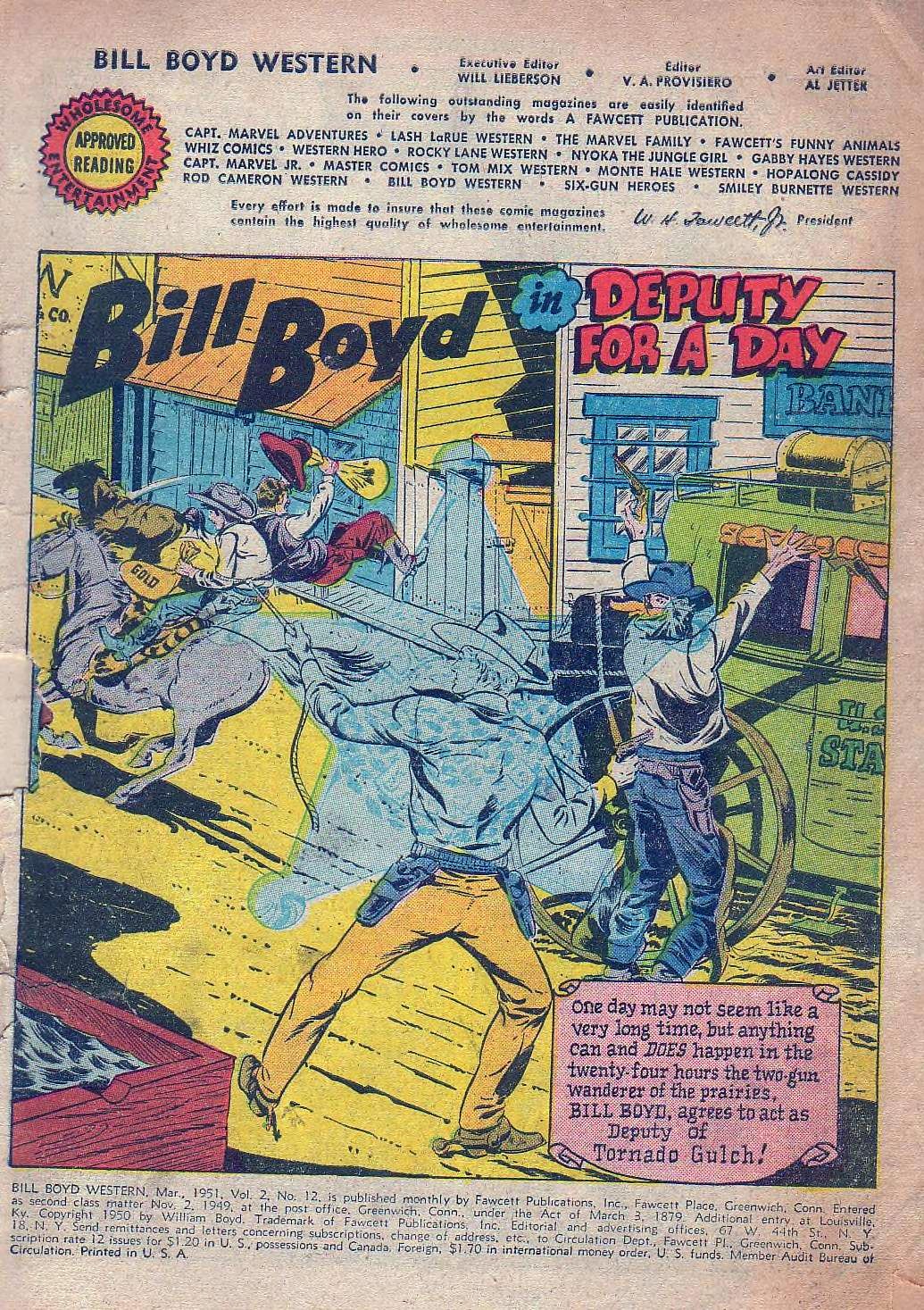 Bill Boyd Western #12 cover