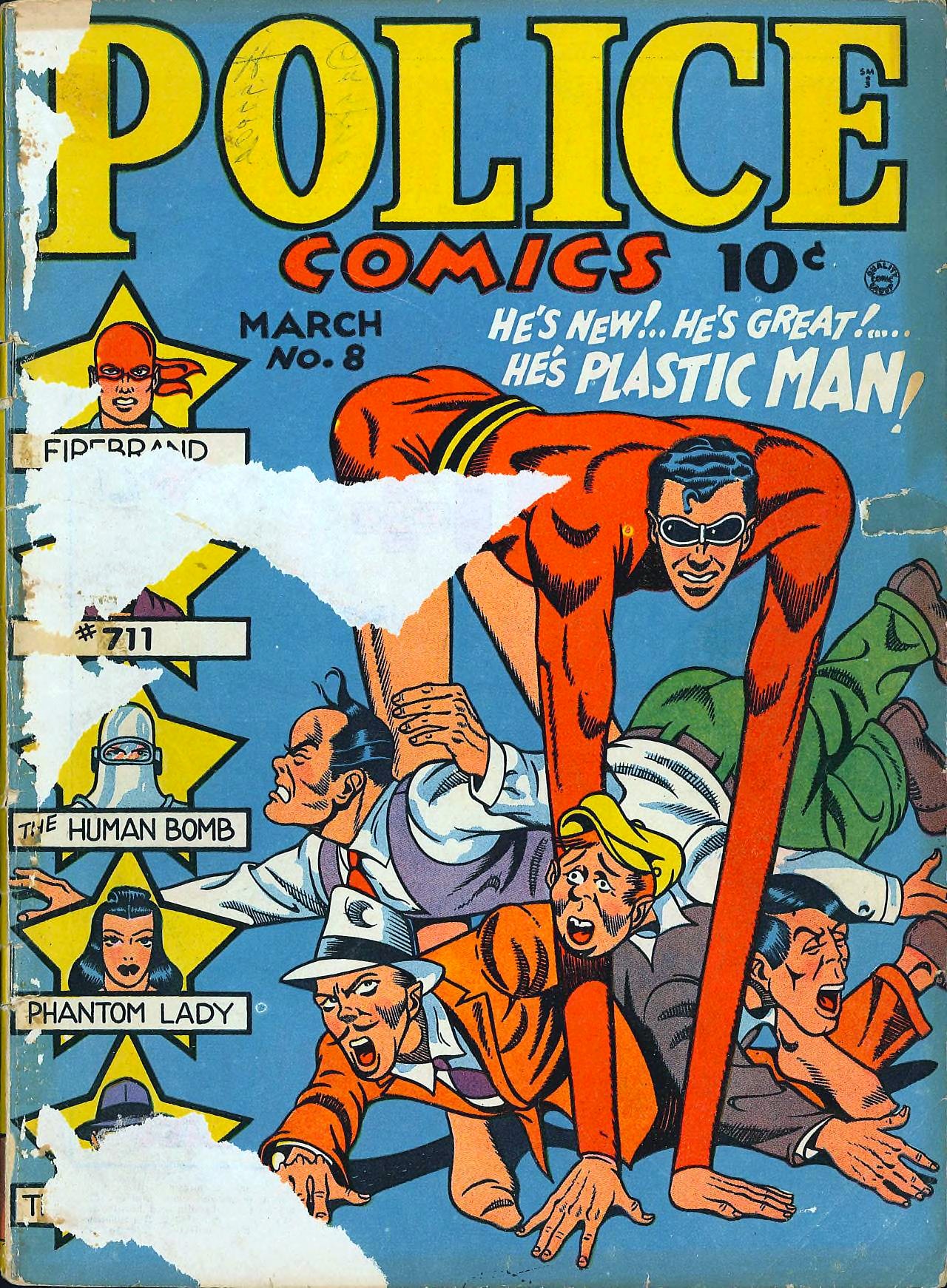 Police Comics #8 cover