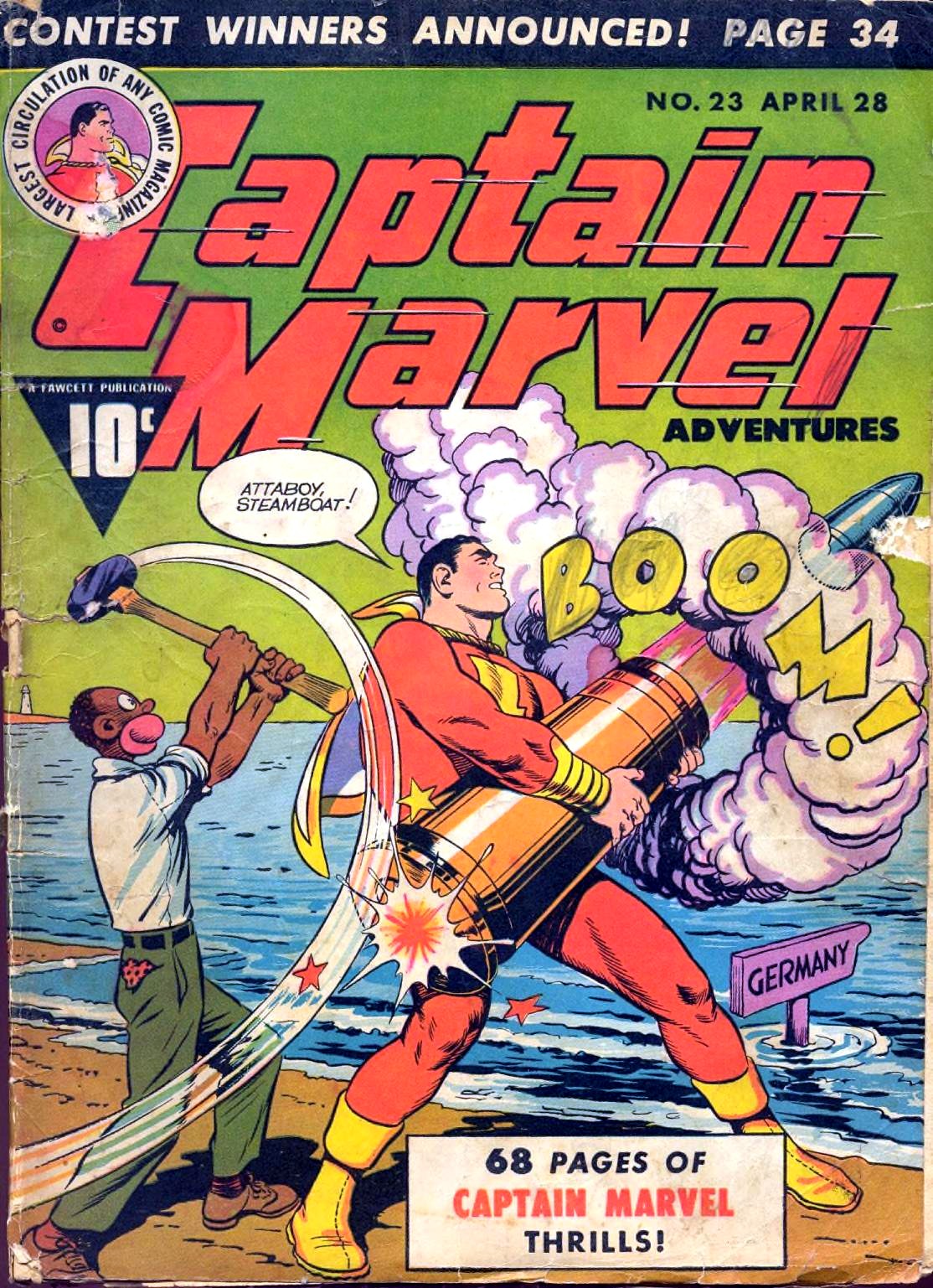 Captain Marvel Adventures #23 cover