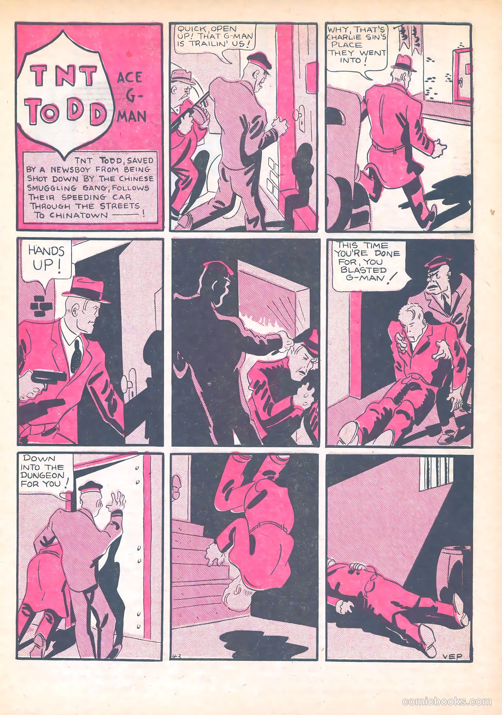 Keen Detective Funnies #8 (1939) — page 39 of 68
