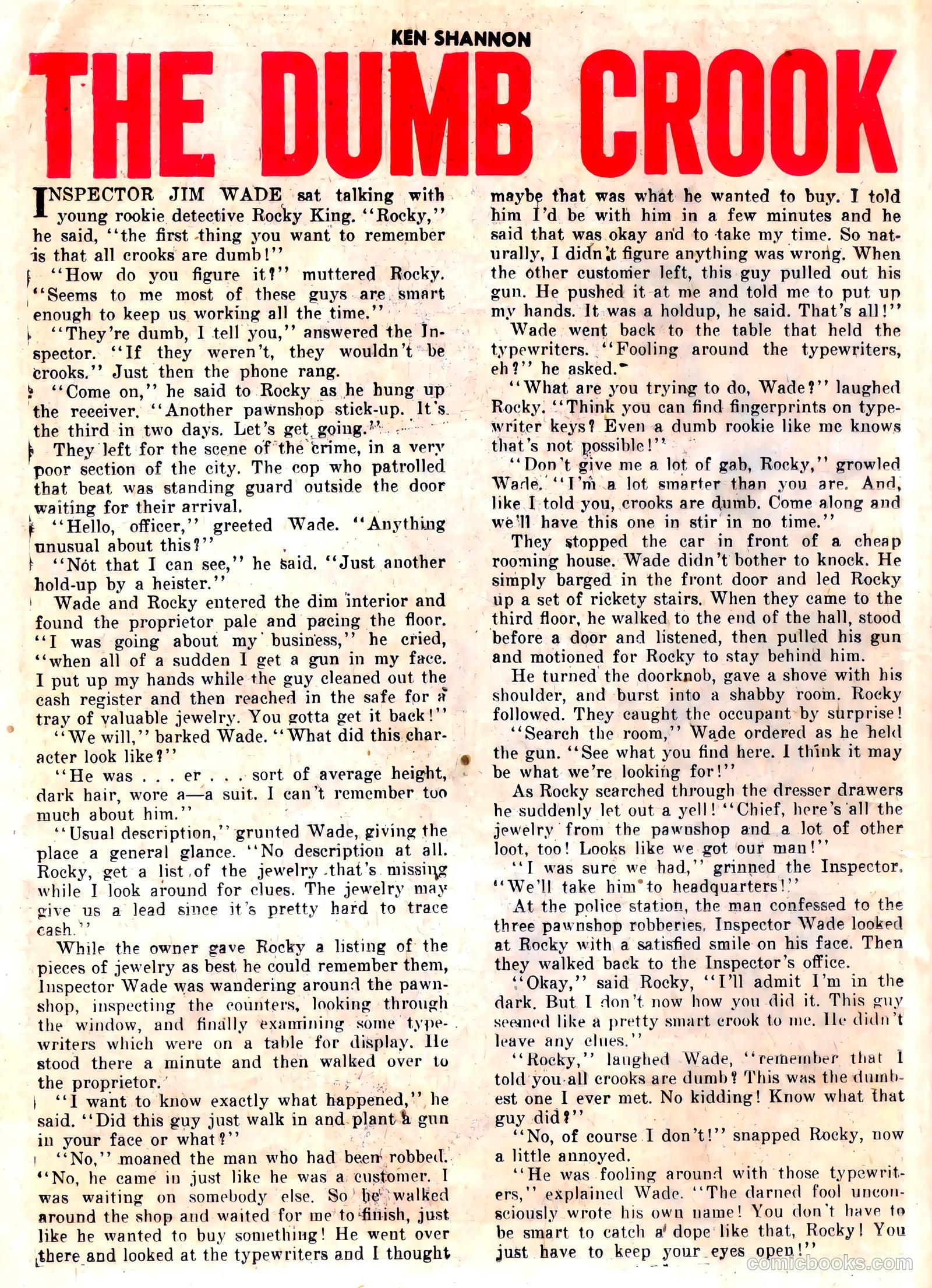 Ken Shannon #1 (1951) — page 26 of 35