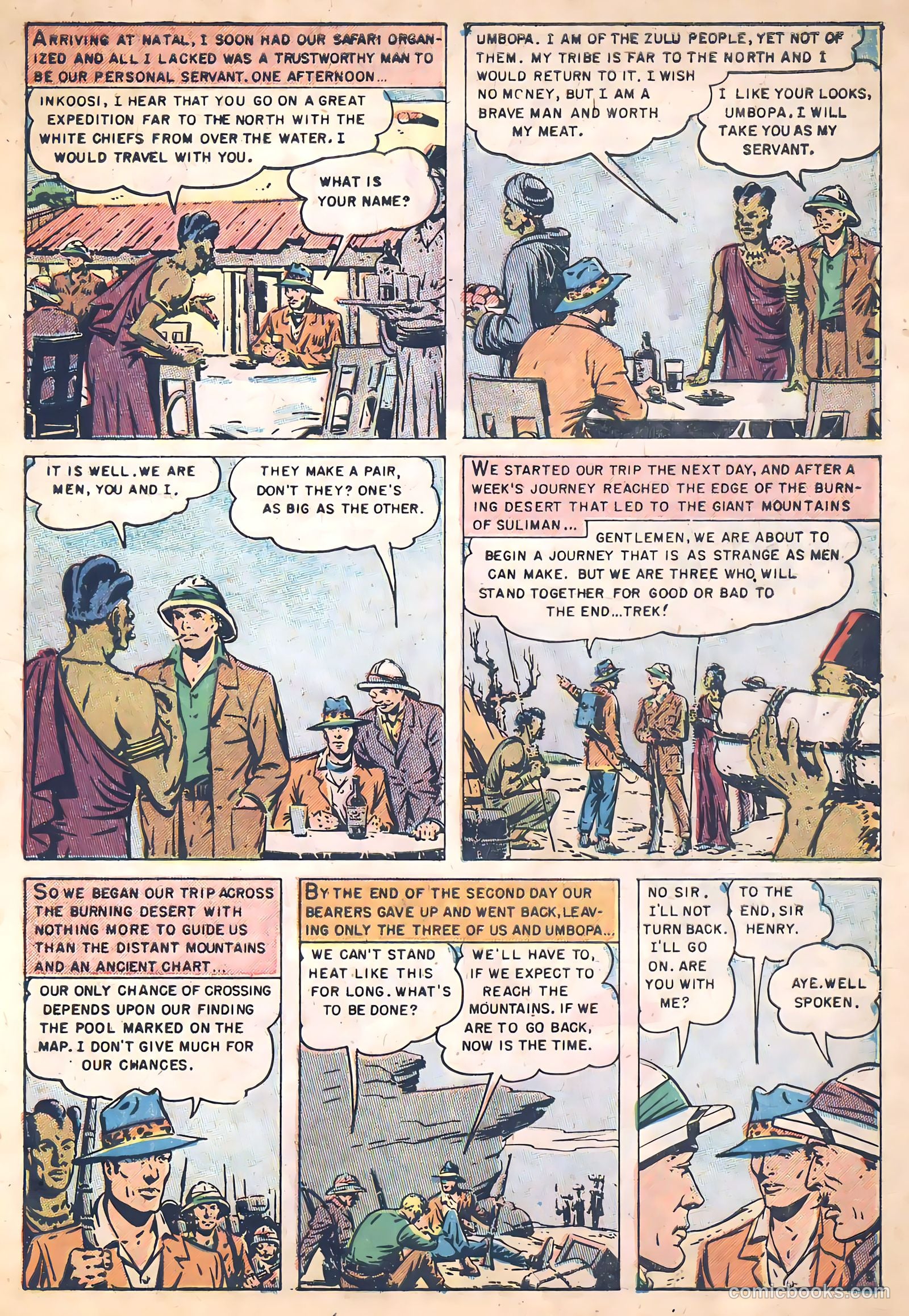 King Solomon's Mines #1 (1951) — page 7 of 34