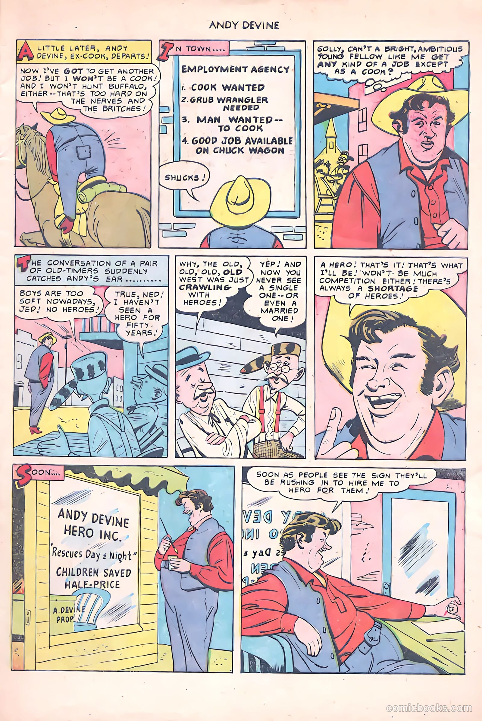 Andy Devine [Andy Devine Western] #2 (1951) — page 4 of 34