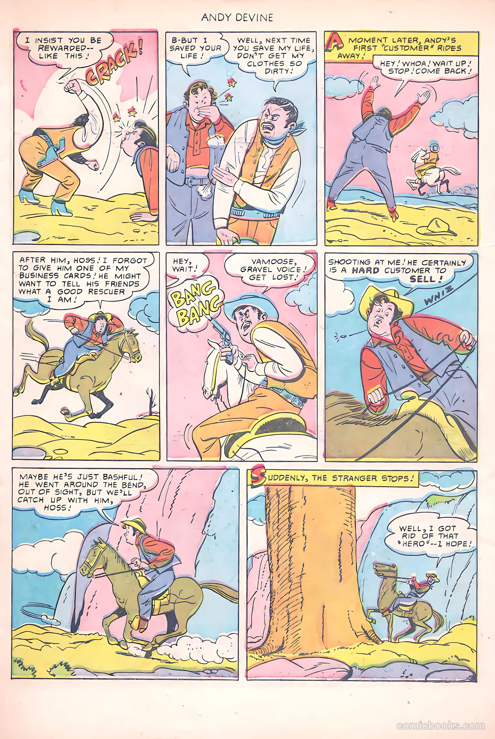 Andy Devine [Andy Devine Western] #2 (1951) — page 6 of 34