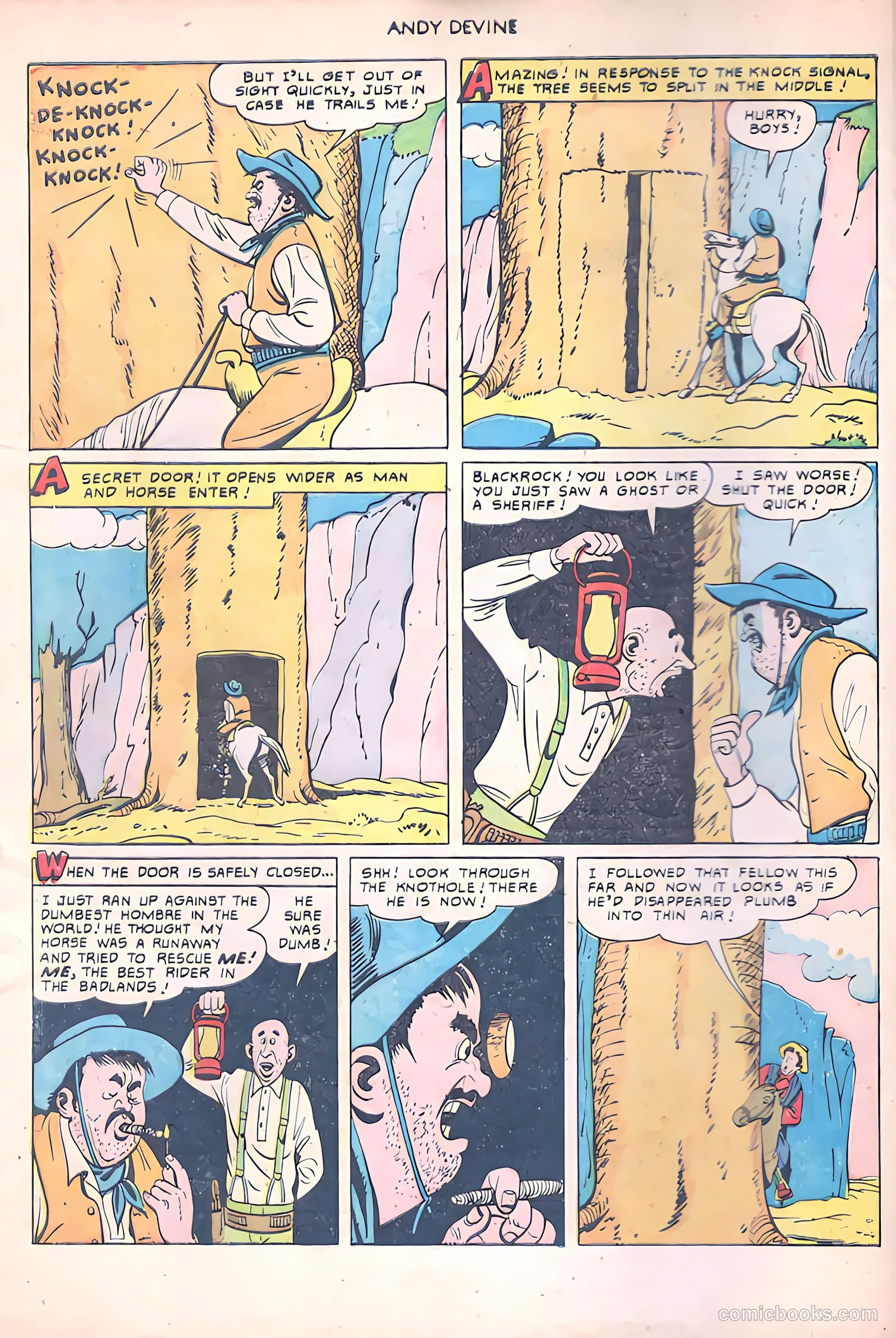 Andy Devine [Andy Devine Western] #2 (1951) — page 7 of 34