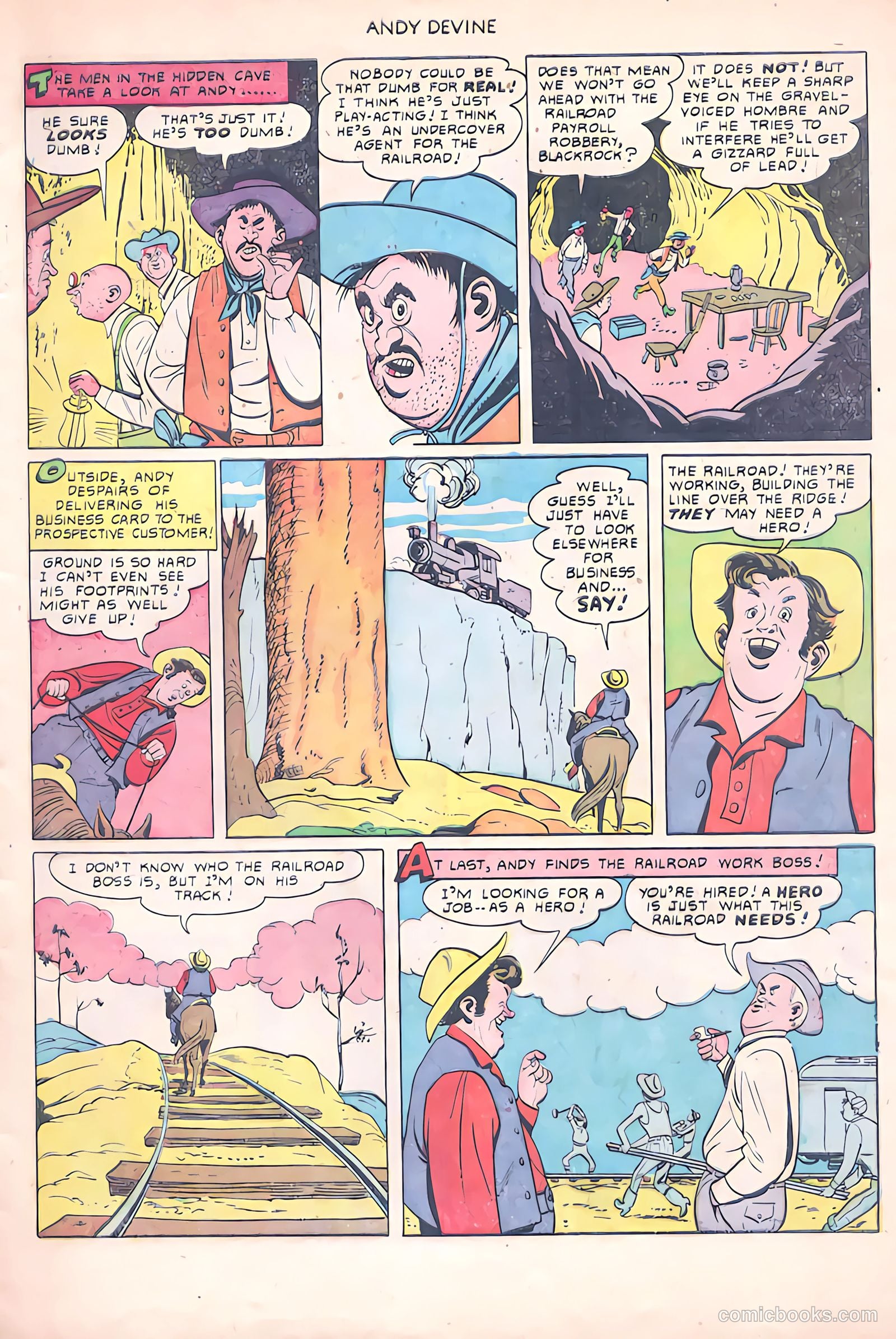 Andy Devine [Andy Devine Western] #2 (1951) — page 8 of 34