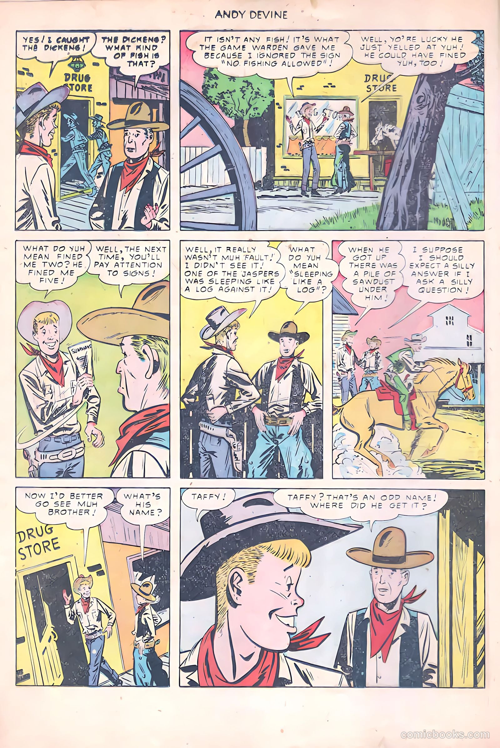 Andy Devine [Andy Devine Western] #2 (1951) — page 15 of 34