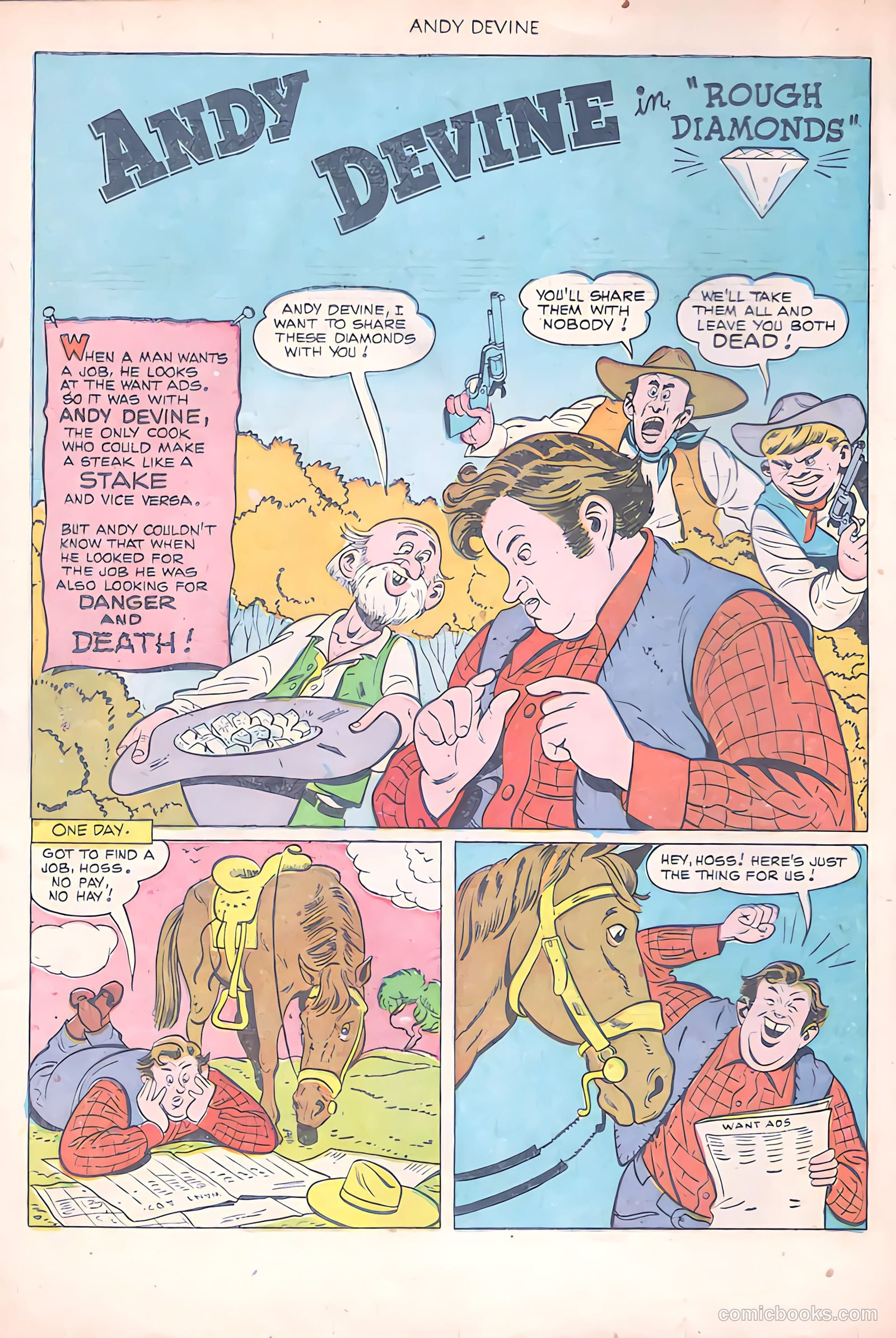 Andy Devine [Andy Devine Western] #2 (1951) — page 17 of 34