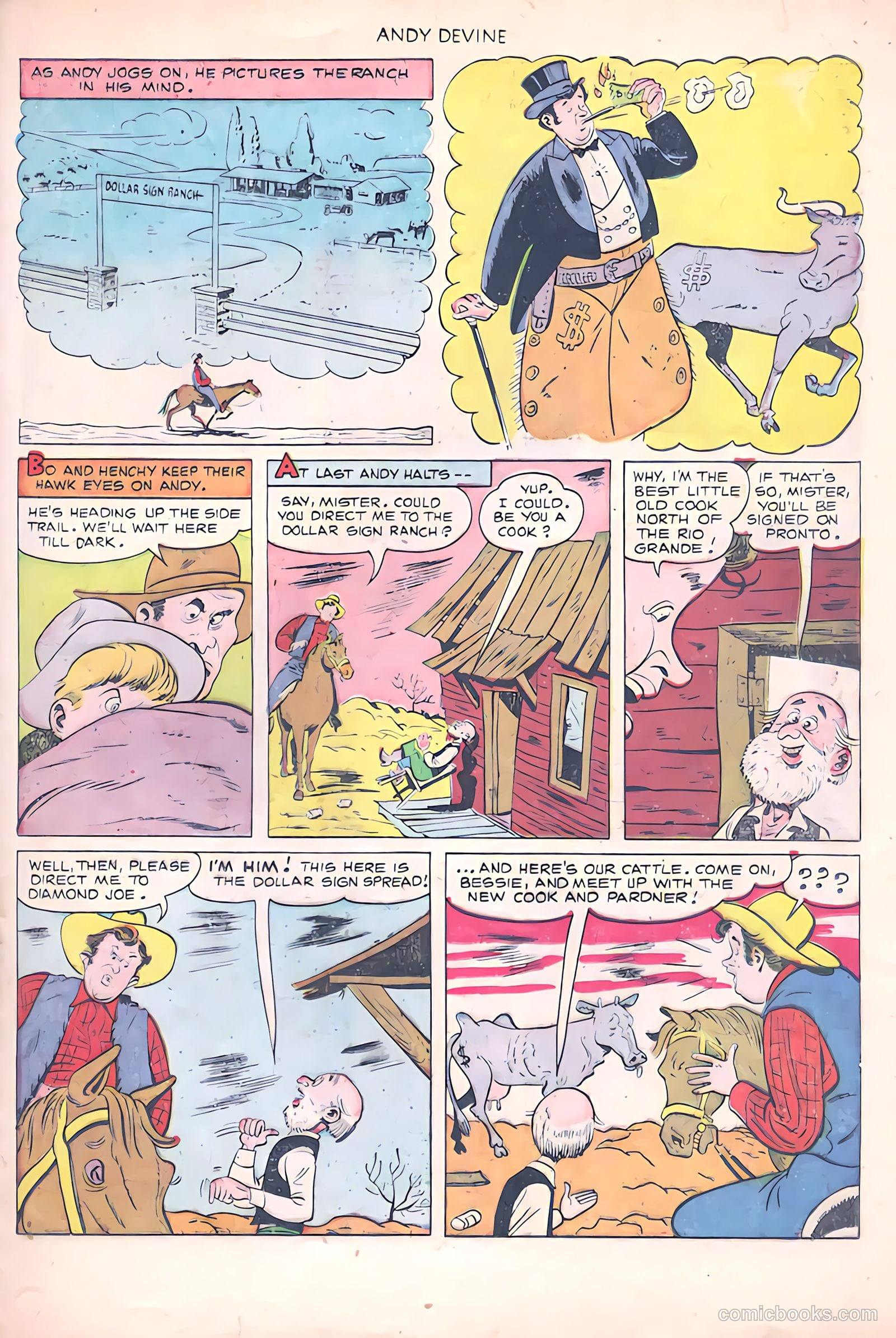 Andy Devine [Andy Devine Western] #2 (1951) — page 20 of 34