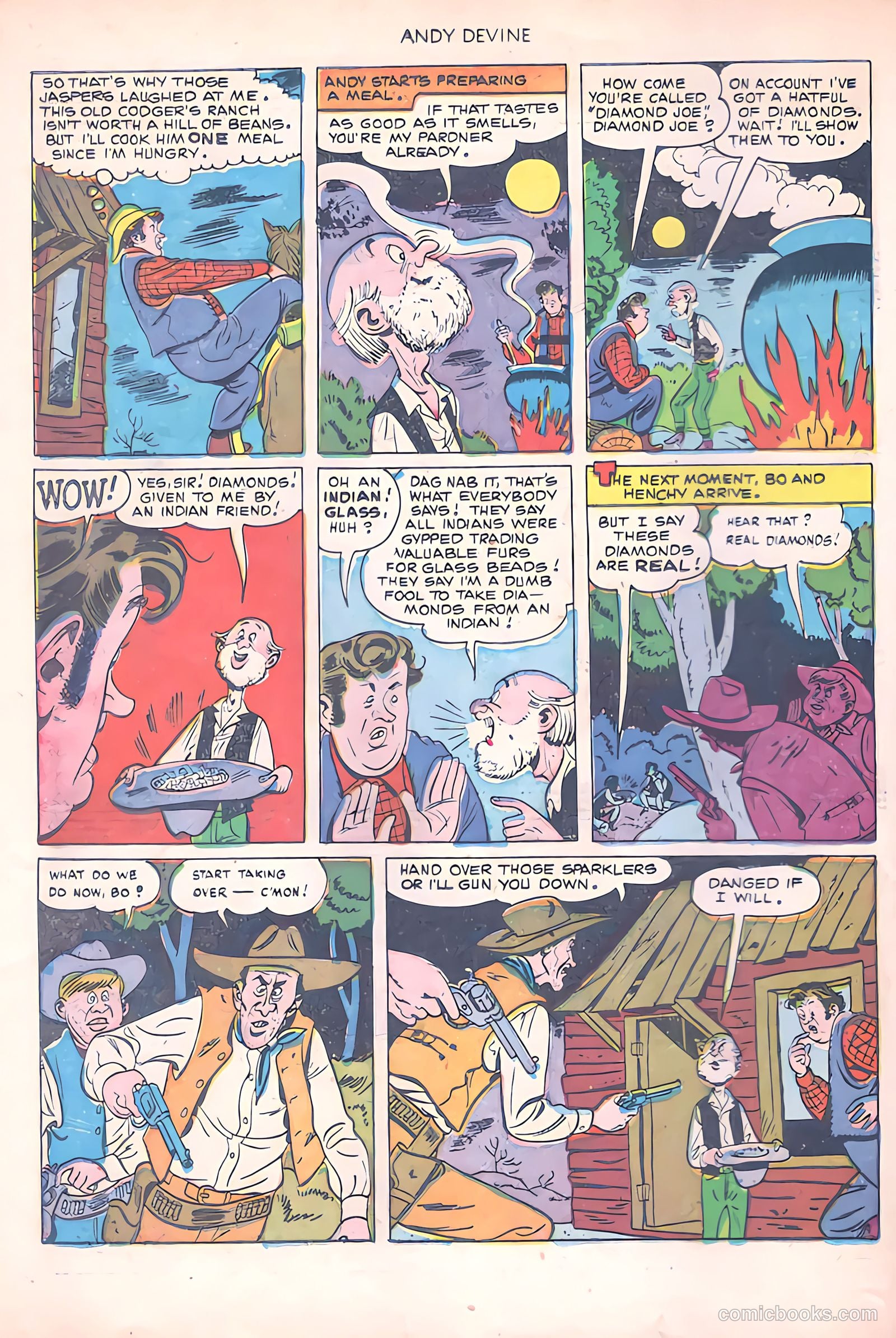 Andy Devine [Andy Devine Western] #2 (1951) — page 21 of 34