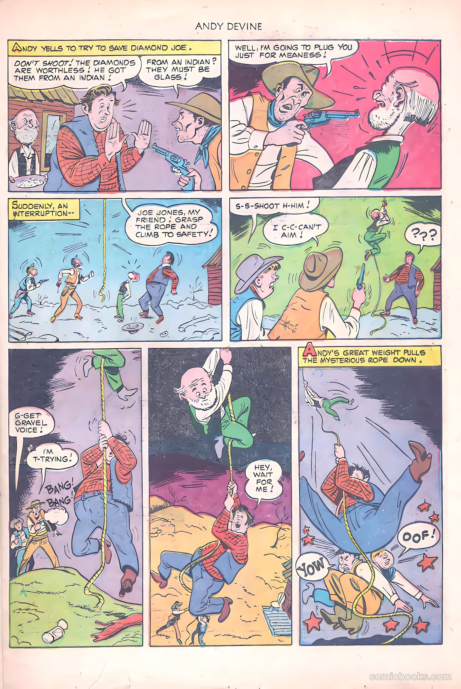 Andy Devine [Andy Devine Western] #2 (1951) — page 22 of 34