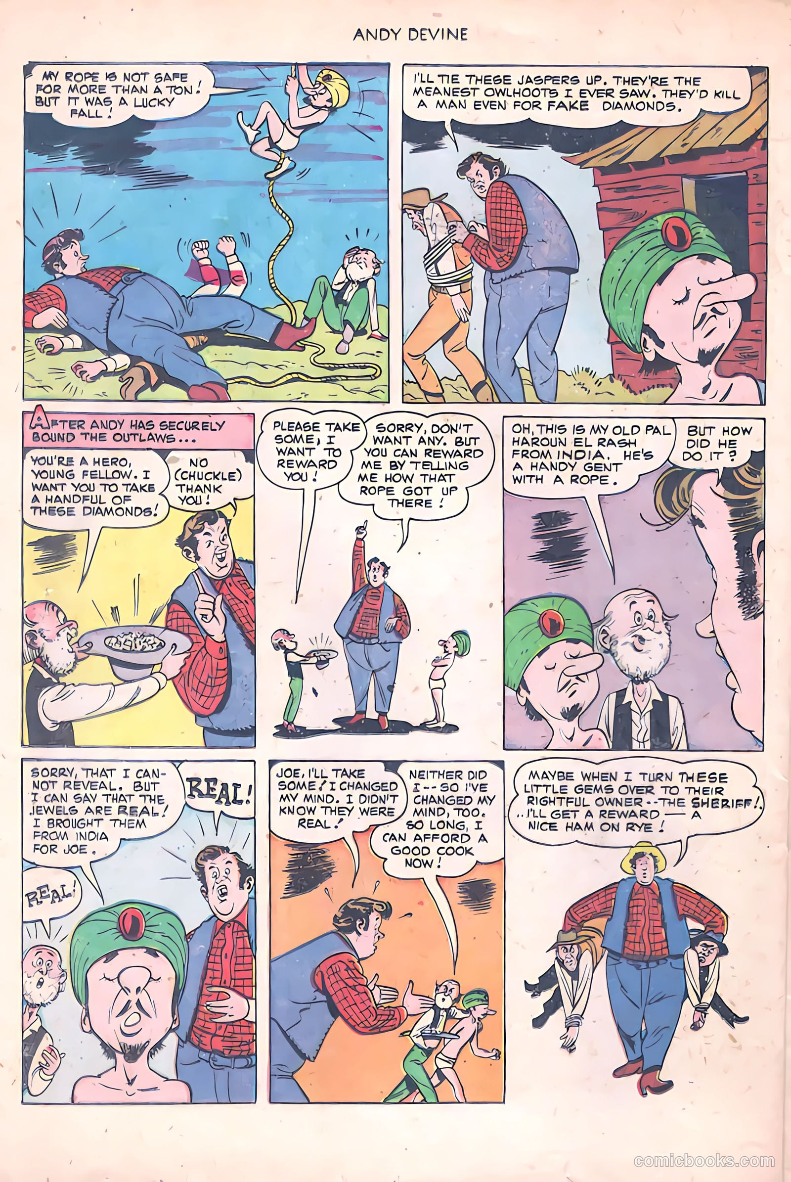 Andy Devine [Andy Devine Western] #2 (1951) — page 23 of 34