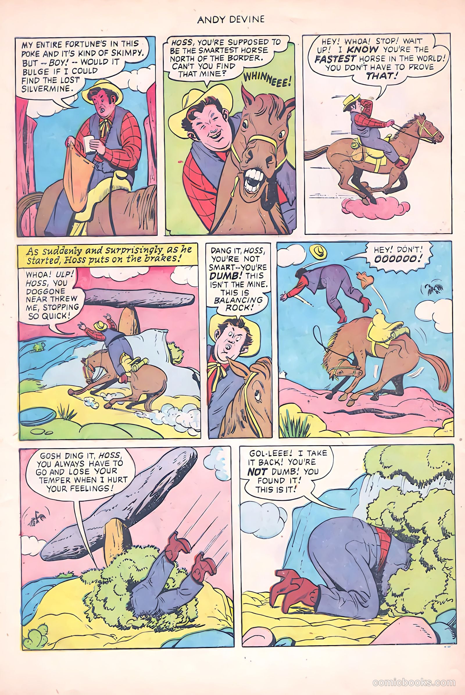 Andy Devine [Andy Devine Western] #2 (1951) — page 27 of 34