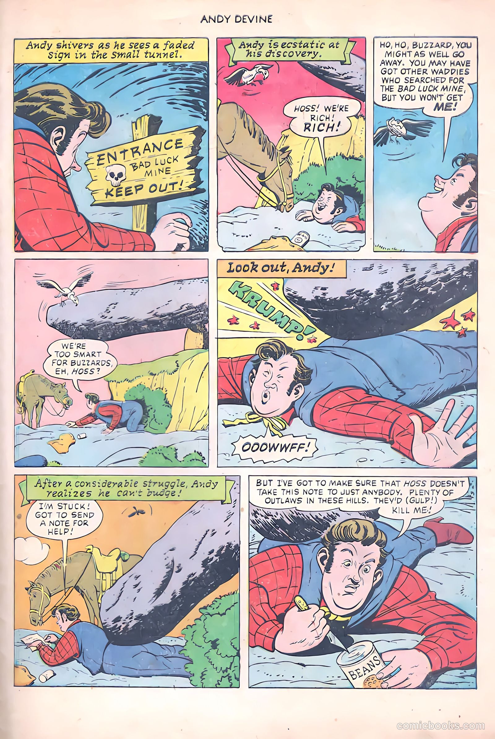 Andy Devine [Andy Devine Western] #2 (1951) — page 28 of 34