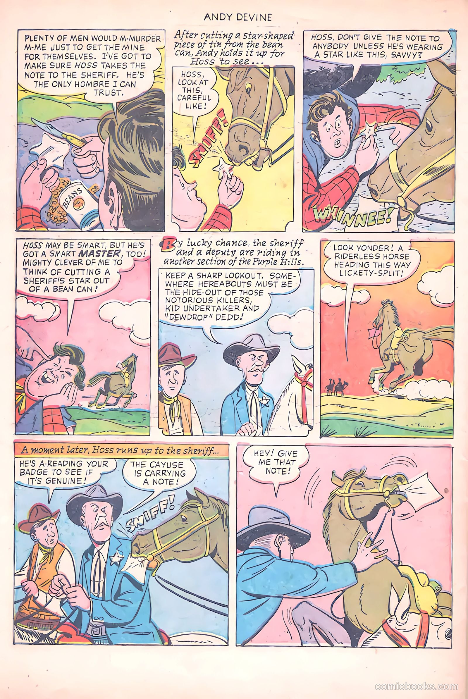 Andy Devine [Andy Devine Western] #2 (1951) — page 29 of 34