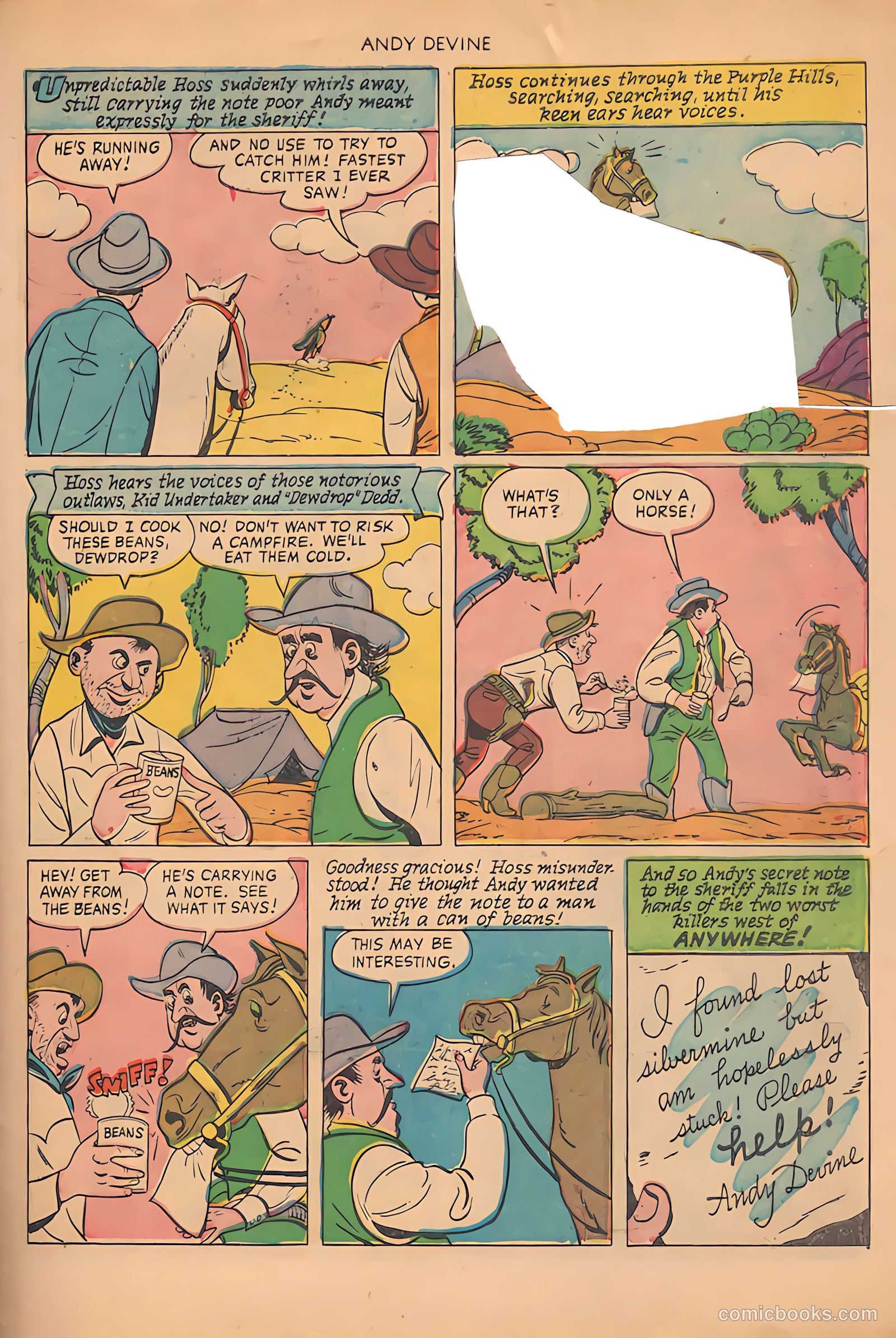 Andy Devine [Andy Devine Western] #2 (1951) — page 30 of 34