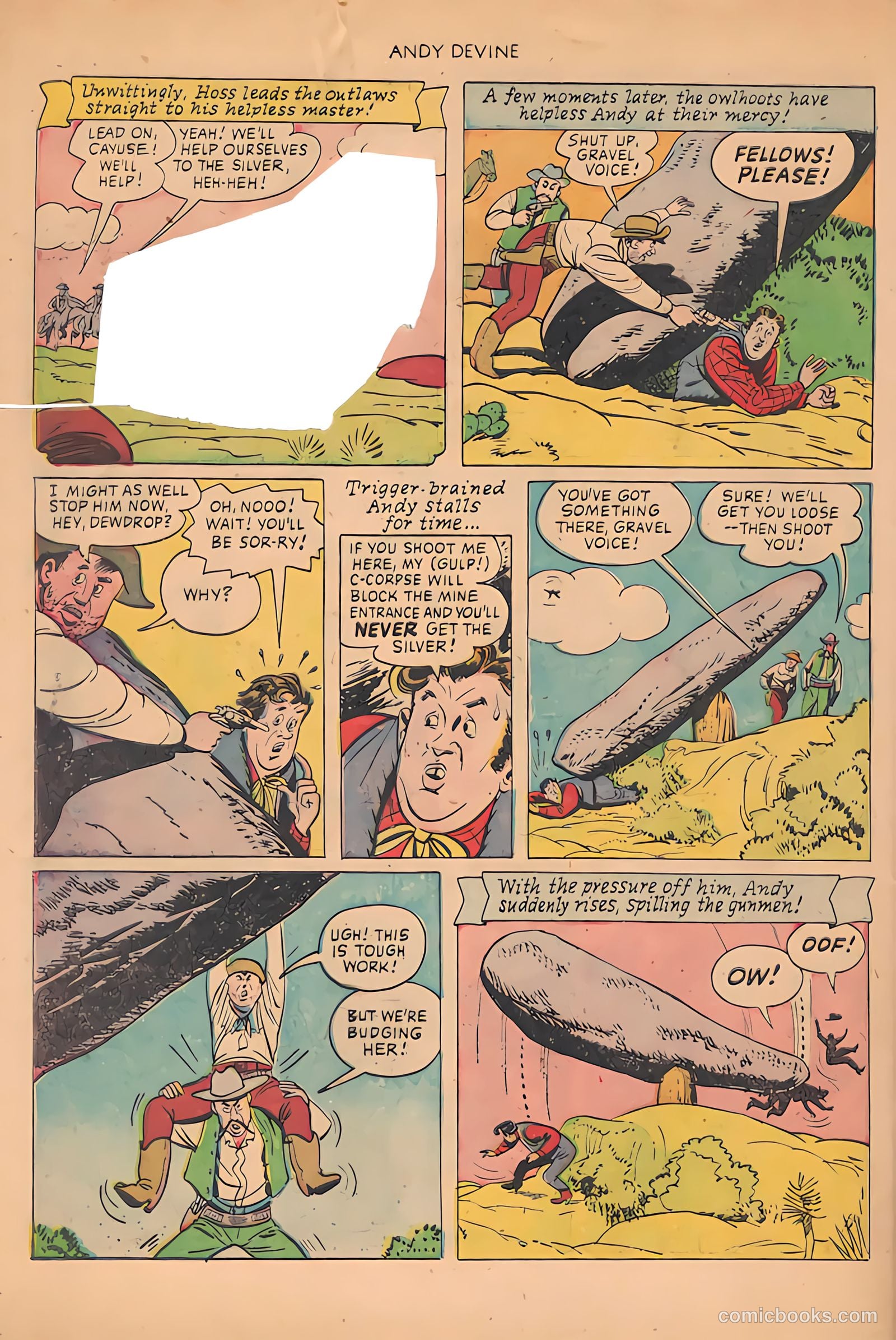 Andy Devine [Andy Devine Western] #2 (1951) — page 31 of 34
