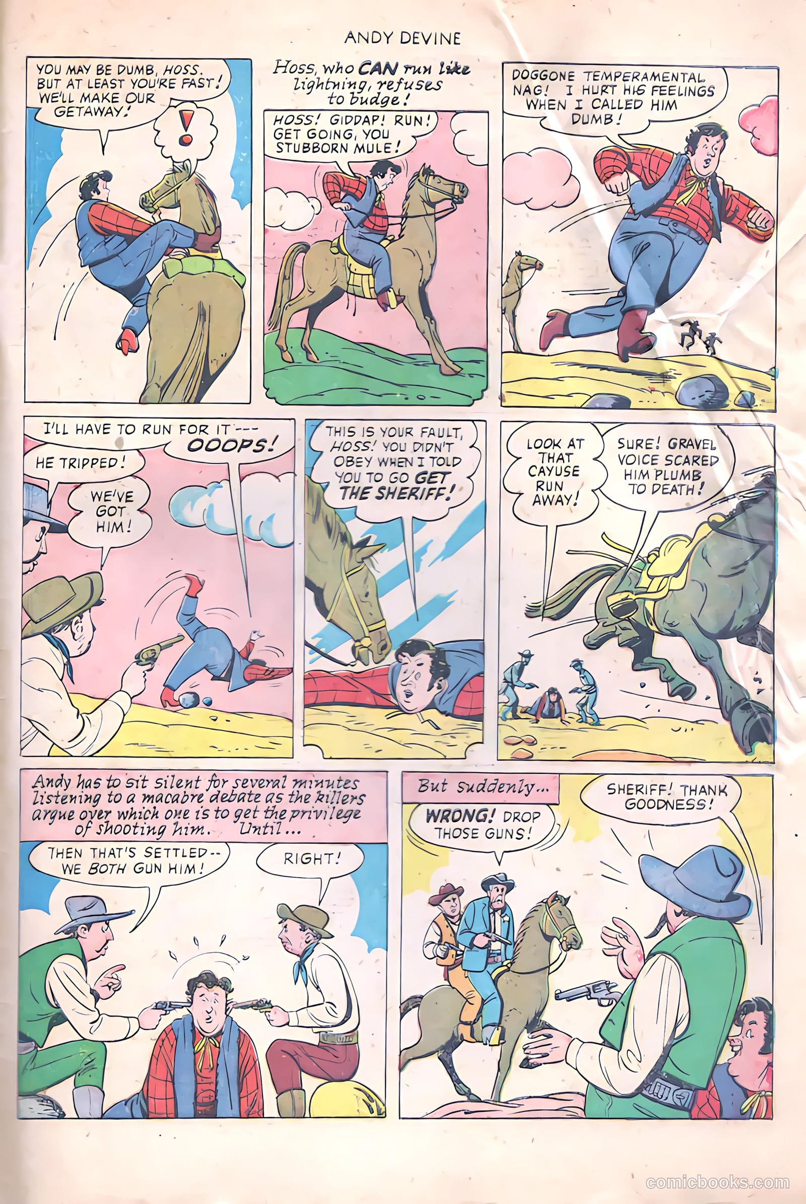 Andy Devine [Andy Devine Western] #2 (1951) — page 32 of 34