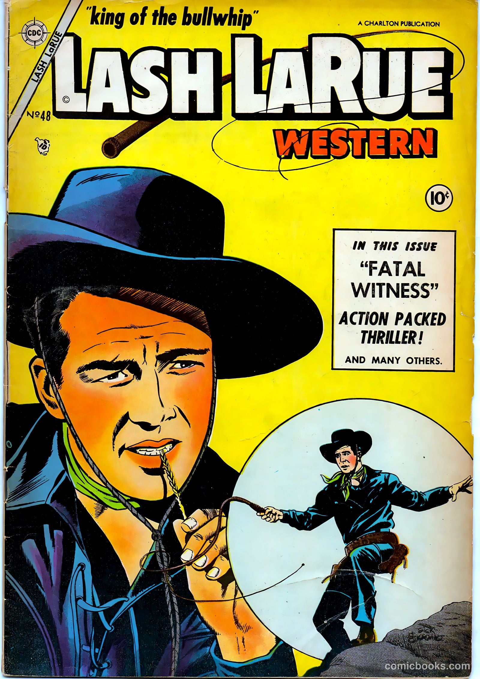 Lash La Rue Western #48 cover