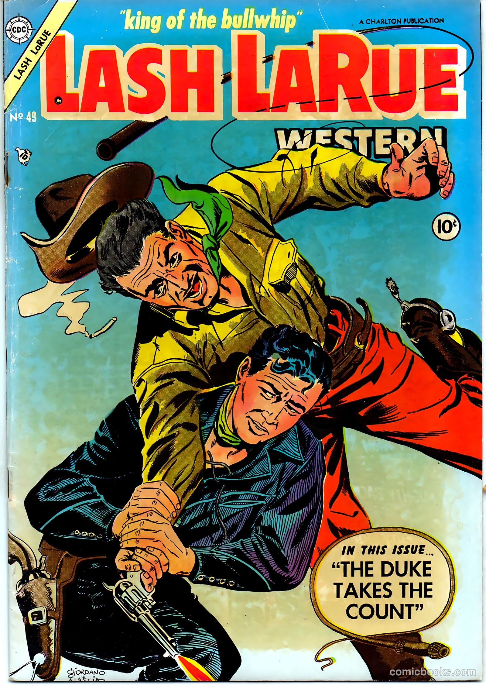 Lash La Rue Western #49 cover