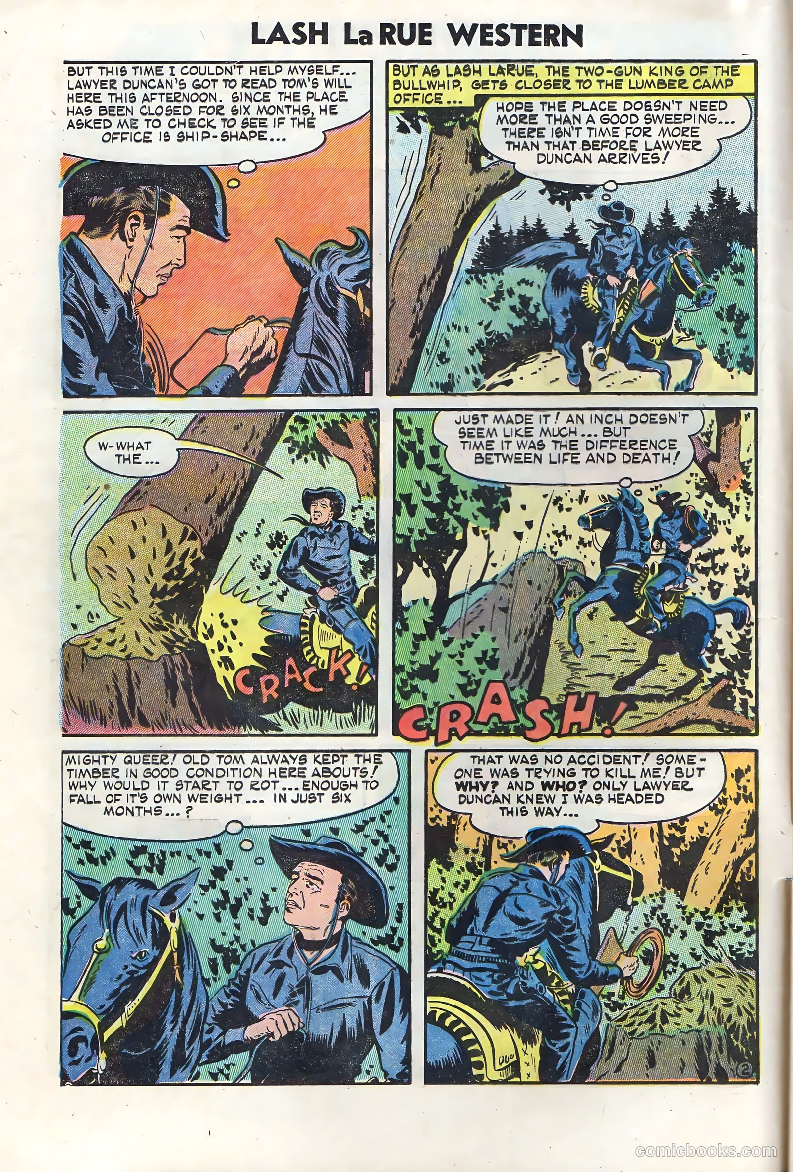 Lash La Rue Western #50 (1954) — page 4 of 36